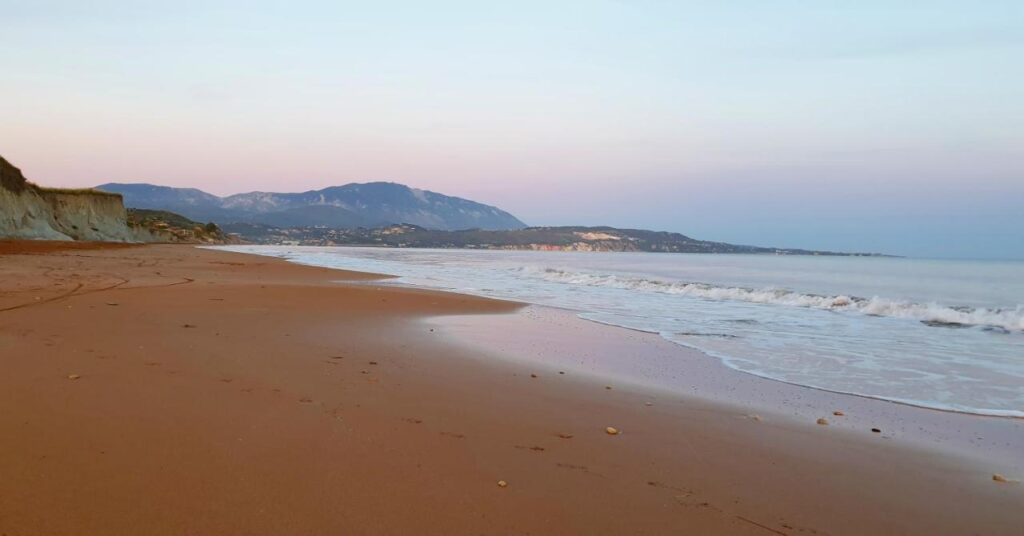 The beach nearby